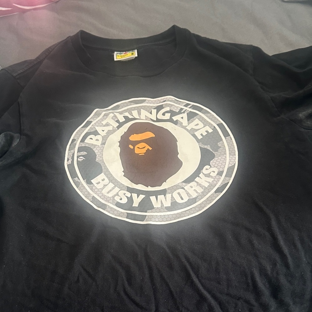 Black A Bathing Ape Graphic T-Shirt